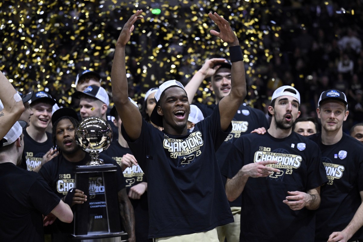 brandon newman big ten title celebration